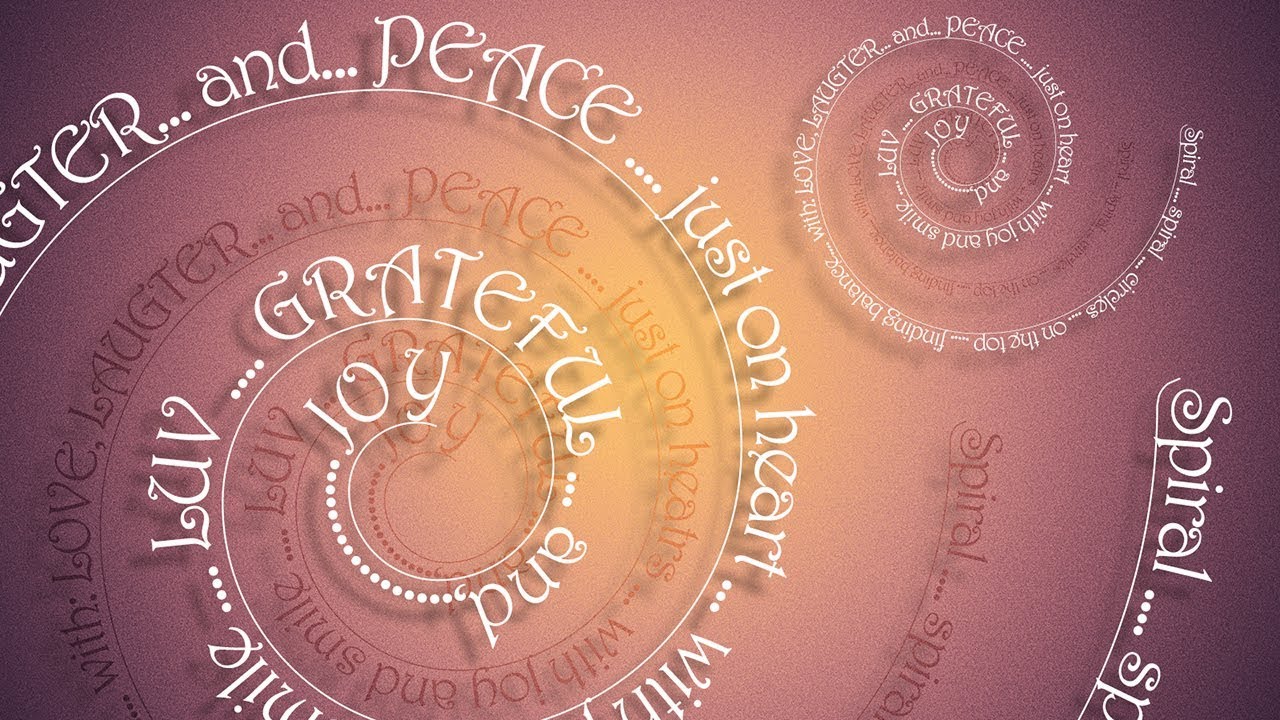 Create Spiral Circular Text Effect in Photoshop