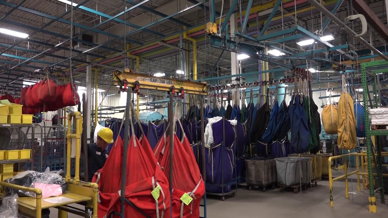 Monorail Laundry Handling System - Storage