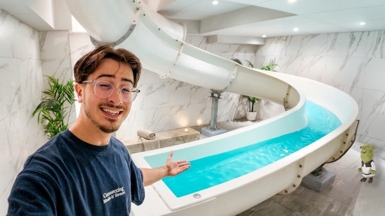 J'ai Testé la seule chambre d'Hôtel avec un Toboggan !