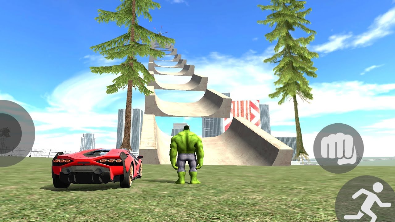 The Hulk vs Mega Ramp challenge with robot || Indian bike driving 3d game 