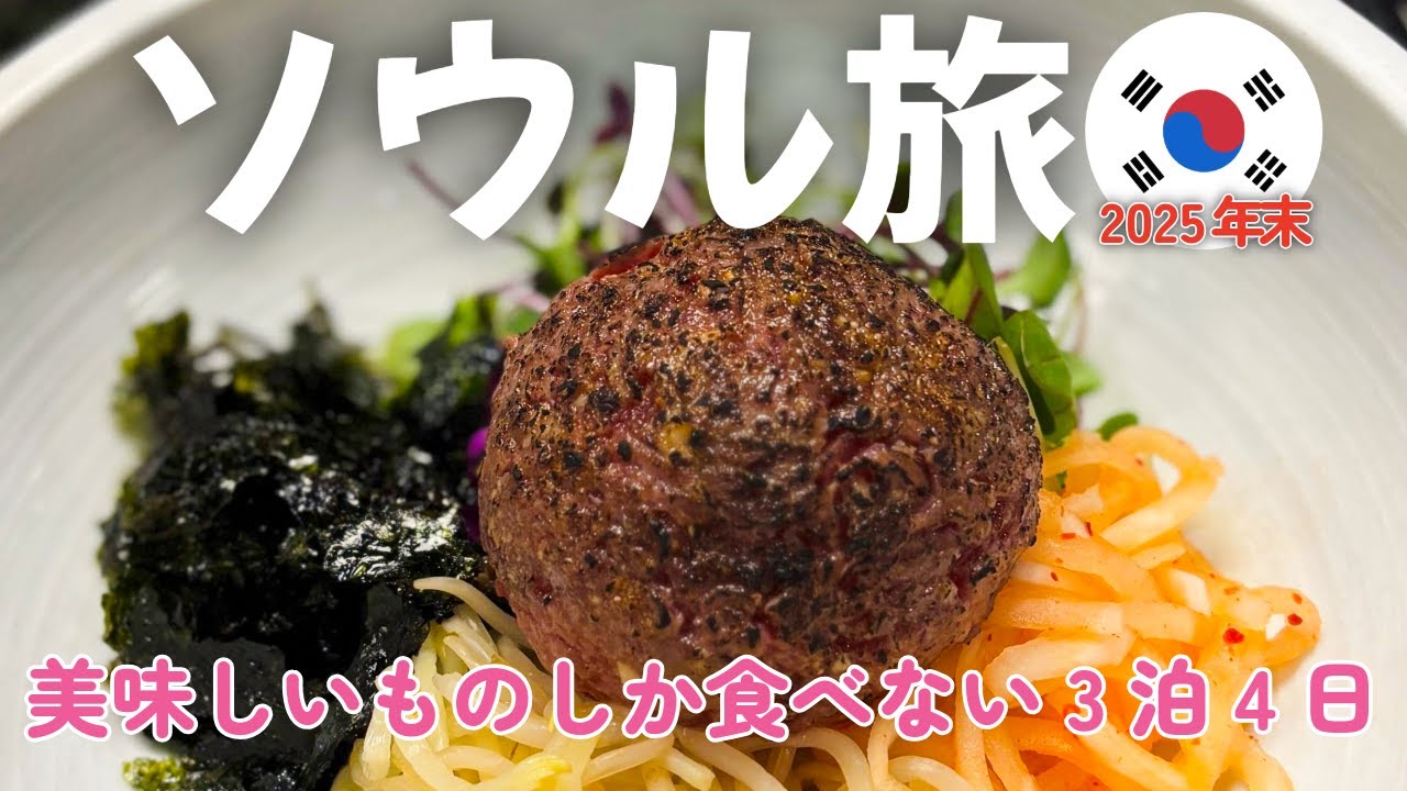 ソウル行って爆食してきたよ〜【夫婦旅VLOG│3泊4日│アシアナ航空深夜便】