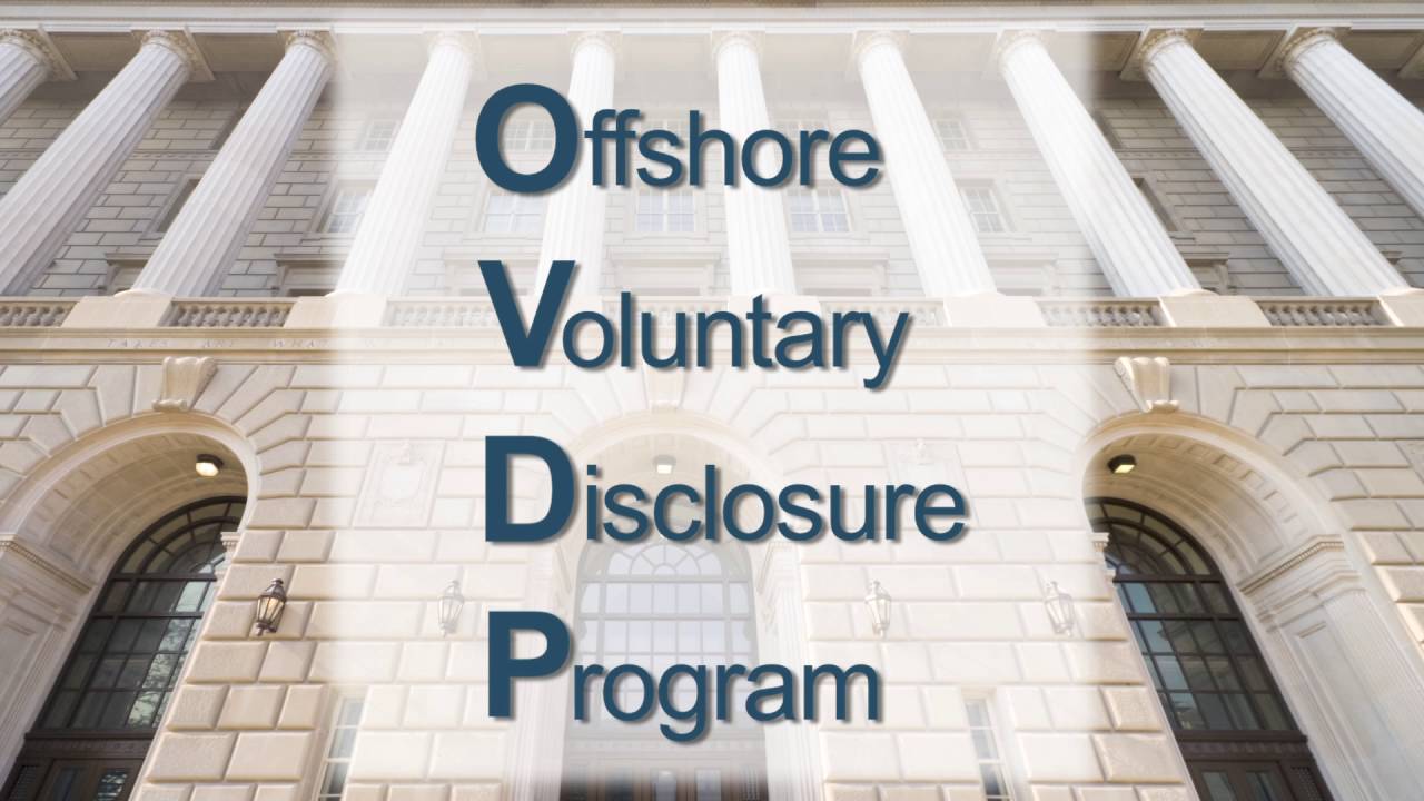 IRS Offshore Voluntary Disclosure Program - McMahon & Associates PC
