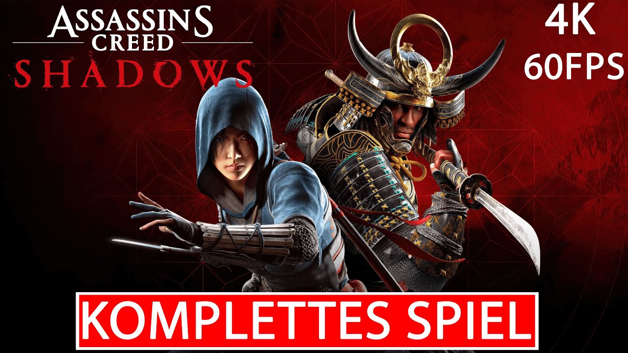 Assassin’s Creed Shadows Gameplay Walkthrough FULL GAME Deutsch [4K 60FPS PC ULTRA] Kein Kommentar