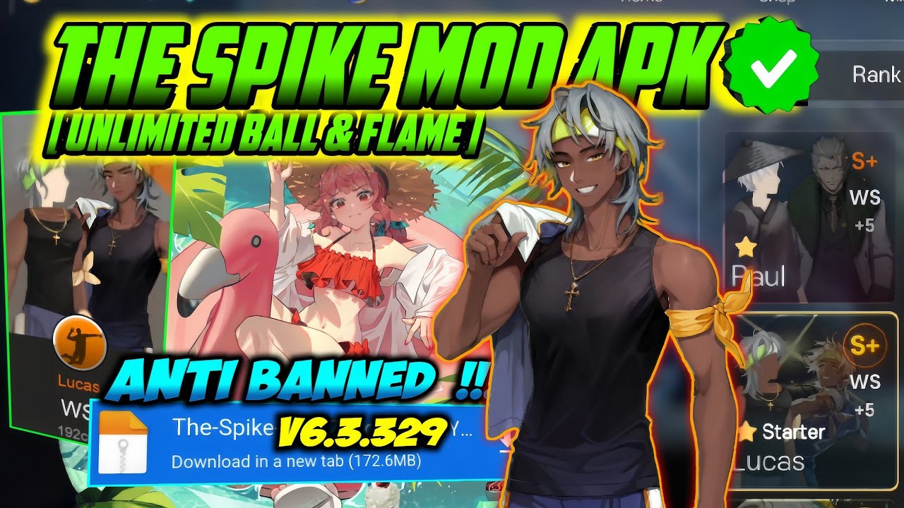 Gameplay Lucas Raull Nishikawa‼️ The Spike Cross Mod Apk VIP PREMIUM terbaru android & IOS 6.3.329 🏐