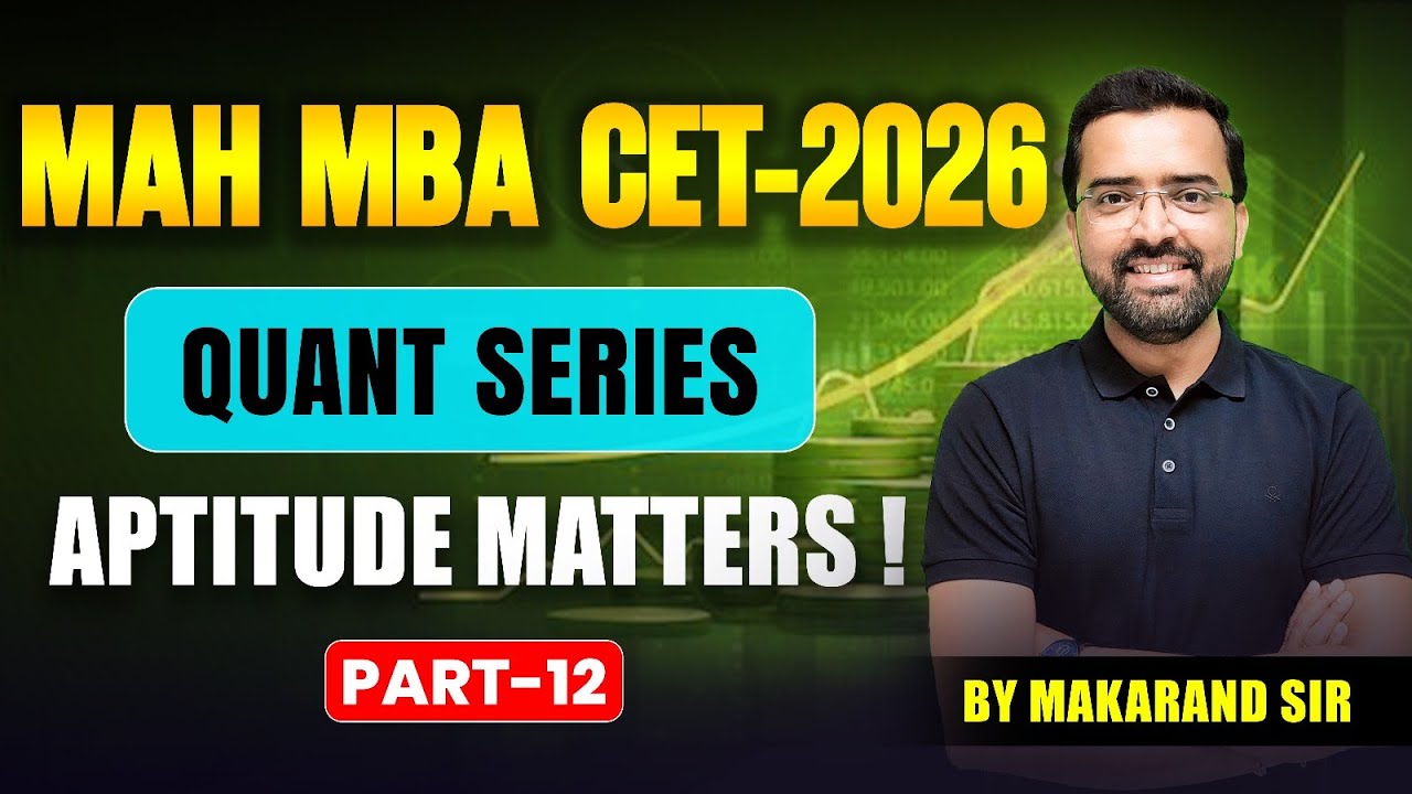 MAH MBA CET 2026 | Quant Series - Aptitude Matters | Complete MCQs Analysis, Reasoning Tips & Tricks