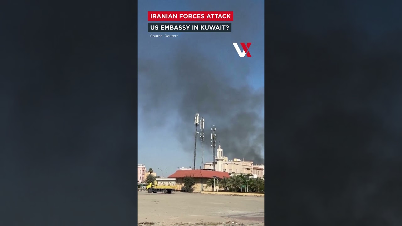 Plumes Of Smoke Near US Embassy In Kuwait Amid Iranian Missile & Drone Attacks | VERTEX