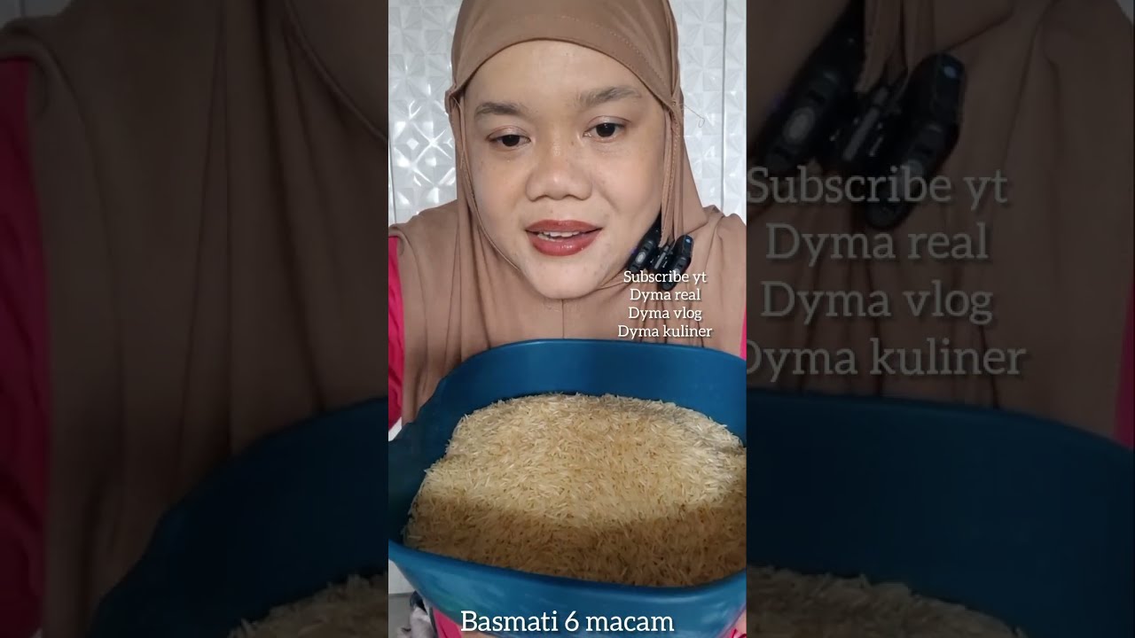 DYMA KULINER 💕Beras Basmati 💕Makan Beras Mentah 💕 #mukbang #asmr #asmrsounds @Dymareal 