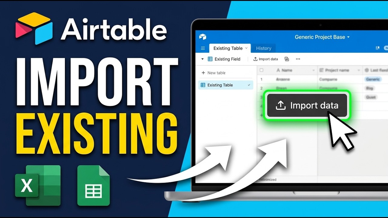How to Import Excel and Google Sheets into Existing Airtable Tables 2026 (Simple Guide)
