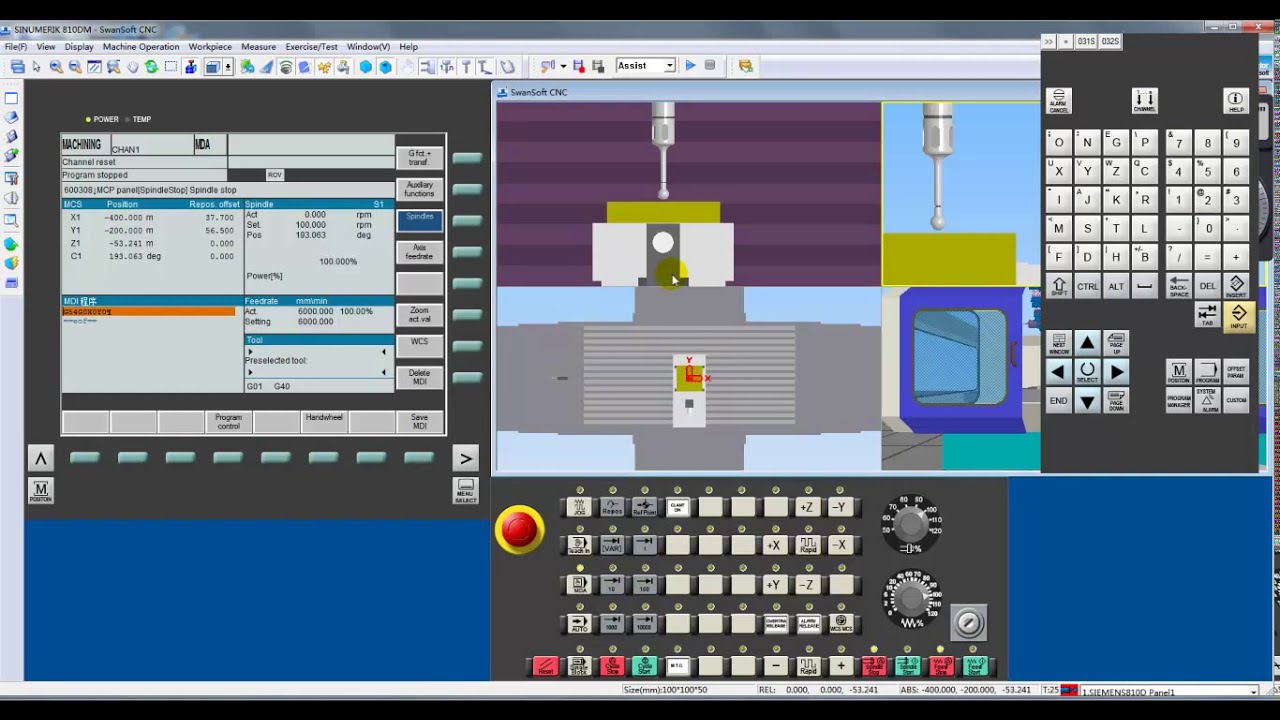 SINUMERIK 810 840D M Tool Offset Setting
