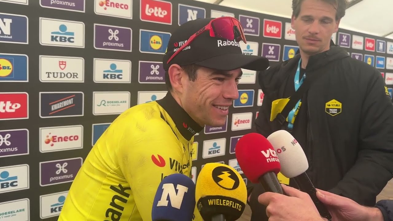 Wout van Aert grapt na Dwars door Vlaanderen: &ldquo;Misschien moet ik eens met Ganna praten&rdquo;