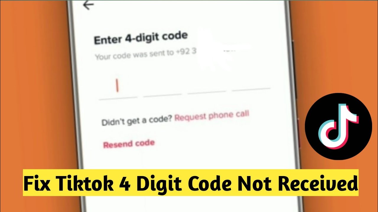 How to Fix Tiktok 4 Digit Code Not Received | Tiktok 4 Digit Code Not Received problem Solved