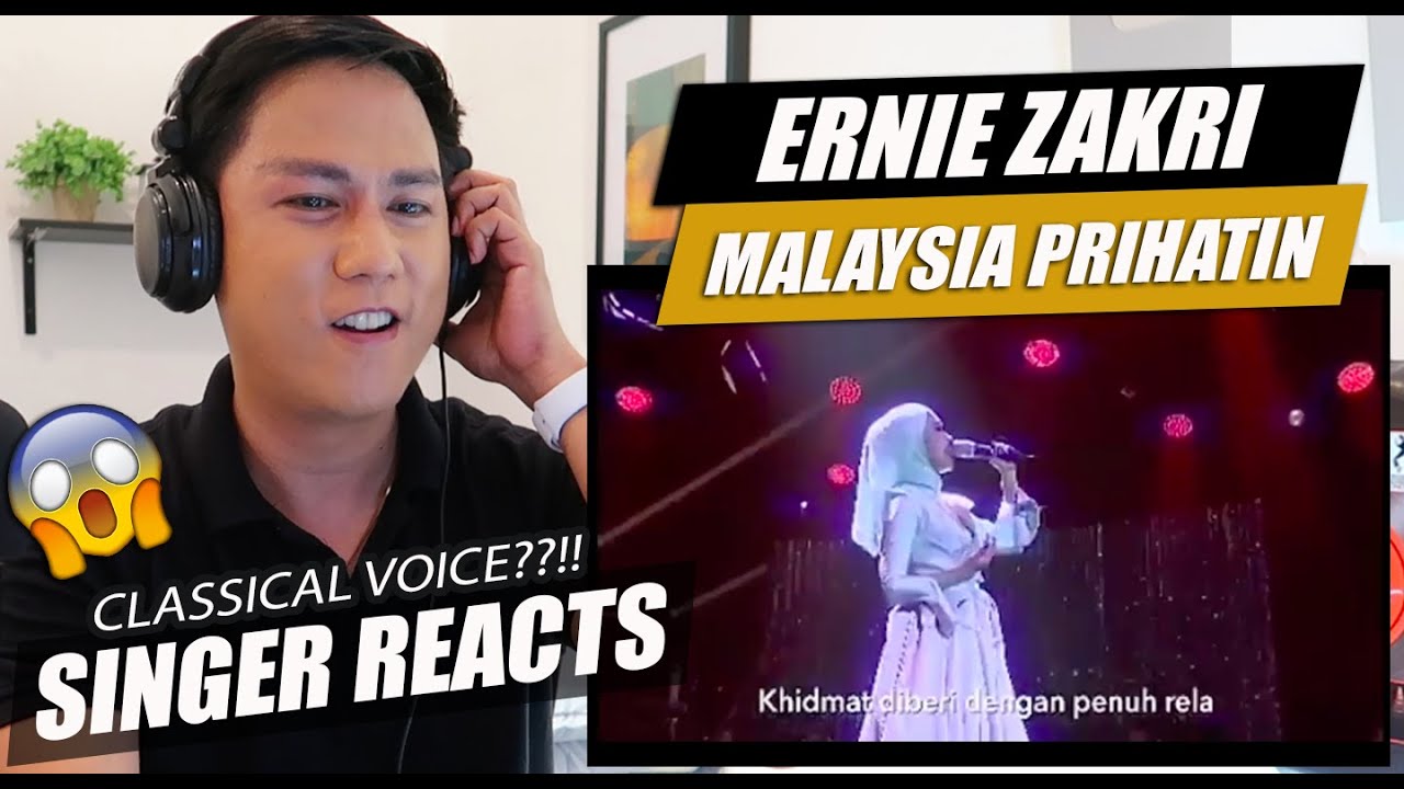 Ernie Zakri - Malaysia Prihatin (versi simfoni) | SINGER REACTION