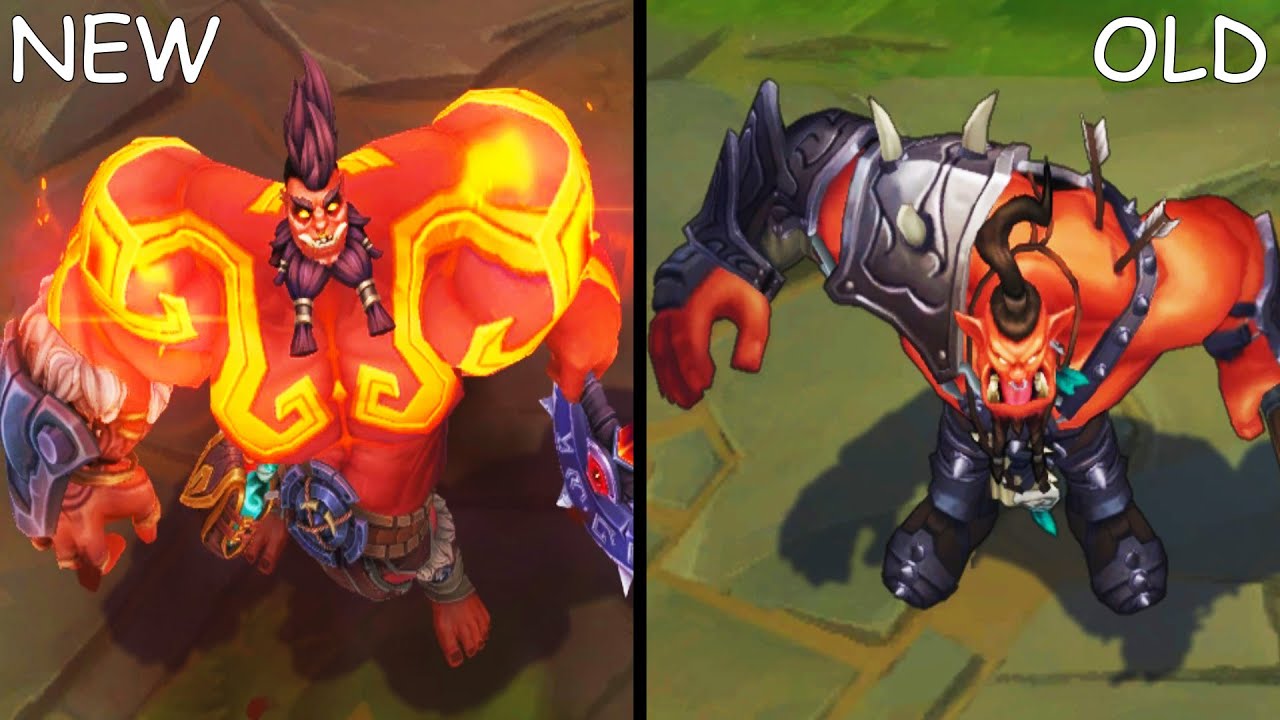All Dr Mundo Skins NEW and OLD Texture Comparison Rework 2021 (League of Legends)