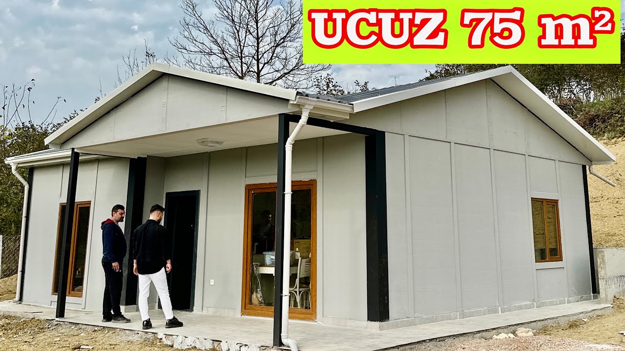 EN DÜŞÜK FİYATLI UCUZ Prefabrik Ev Turu ve Fiyatı (75 m²) ☎️ 0536 348 12 57