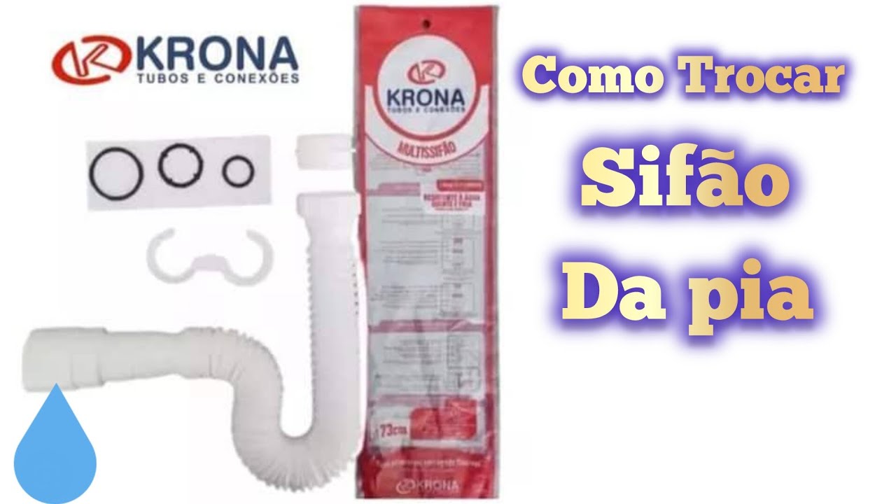 Como trocar Sifão Sanfonado da KRONA (Passo a Passo Fácil e sem vazamentos)