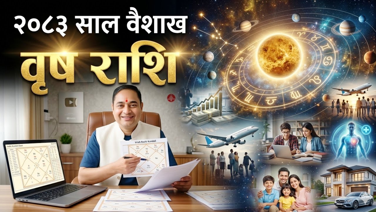 वृष राशि २०८३ वैशाख, Rashifal 2083, Vrish Rashifal 2083 Baishakh, Monthly Horoscope 2083, VrishRashi