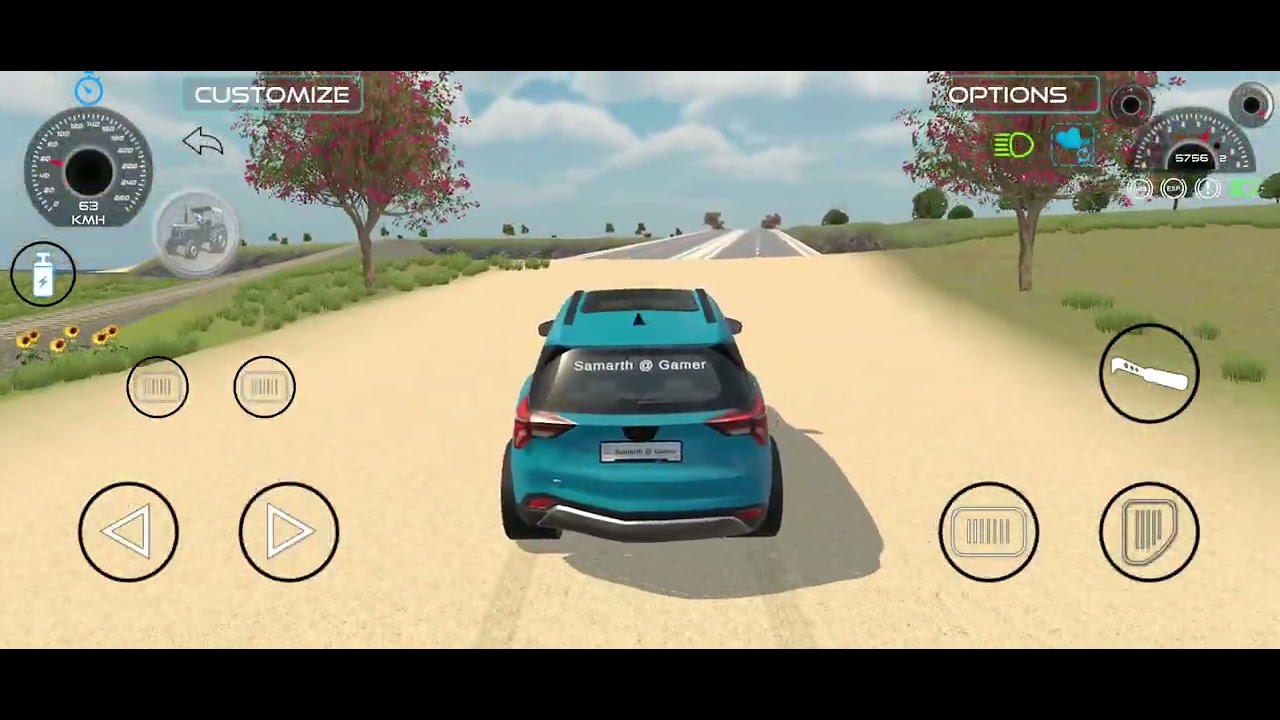 Driving lightning blue wrapped XUV 700🤗.# Indian vehicle Simulator 3D.