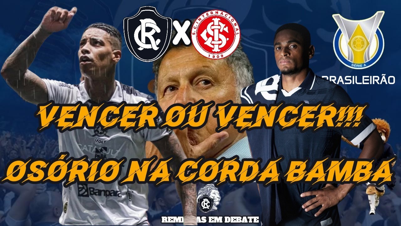 REMO X INTER: É VENCER E SE AFASTAR DO Z4 l TÉCNICO NA CORDA BAMBA! JOGADOR PODE SAIR NO MEIO DO ANO