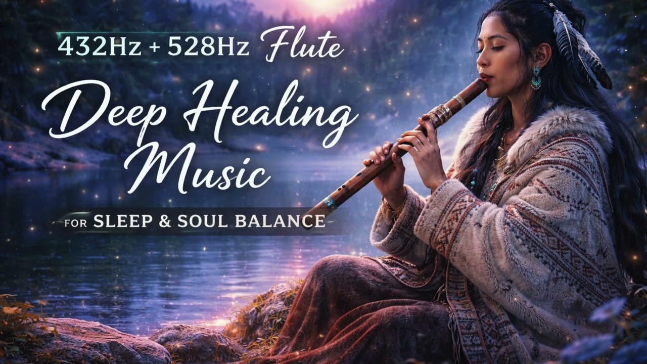 432Hz + 528Hz Flute | Deep Healing Music for Sleep & Soul Balance