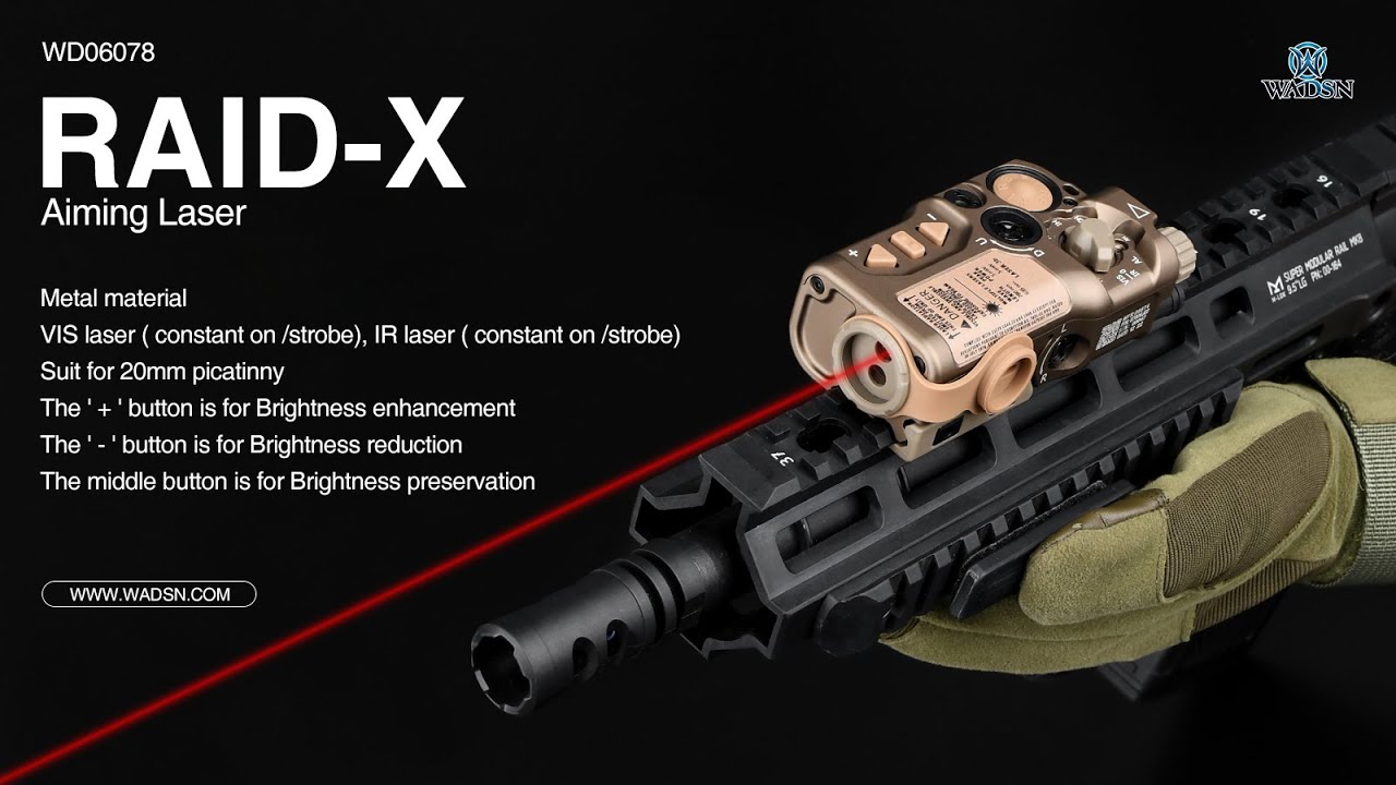 【WADSN Tactical】RAID X Aiming Laser (red/green/blue laser)!