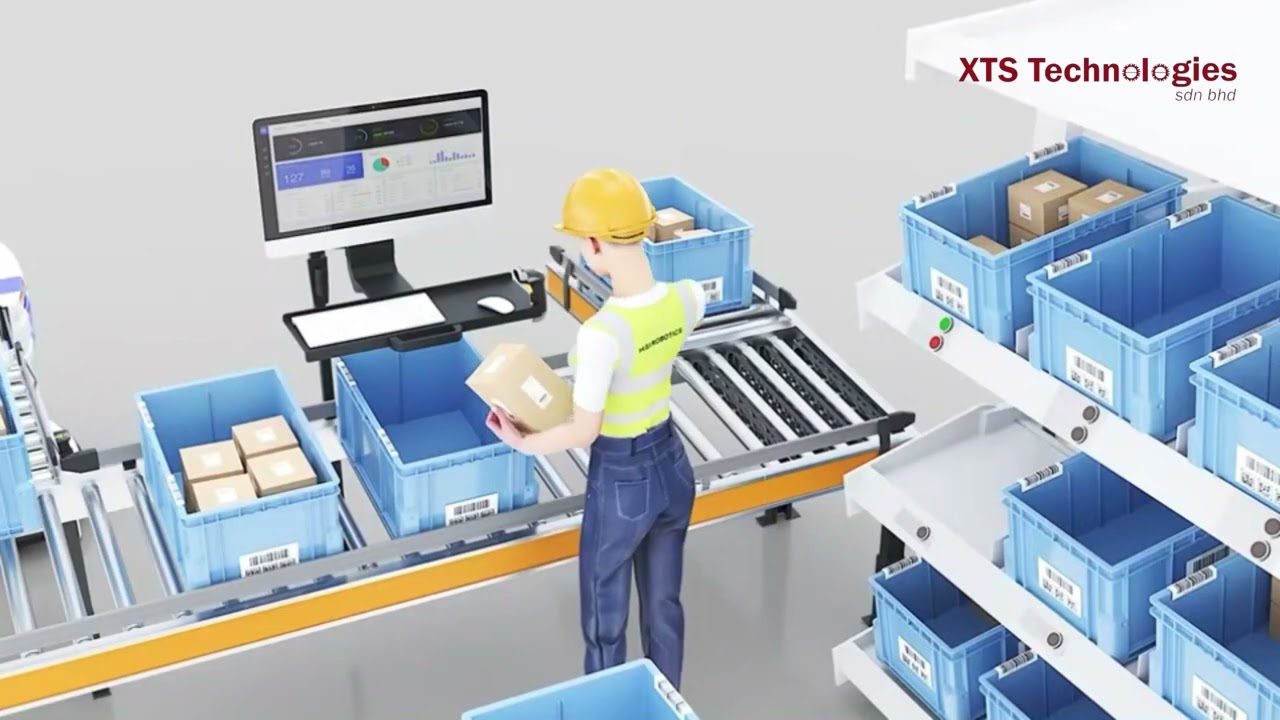 High picking for tote box for pick to light system packing fast delivery logistics solution #xtstech