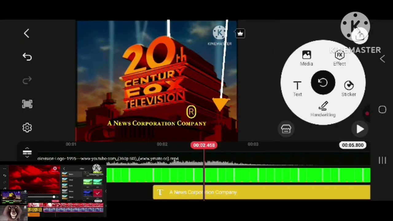 20TH CENTURY FOX TELEVISION LOGO (1995-1997) Kinemaster SPEEDRUN Be Like 9.0.9 SPEED 👍 