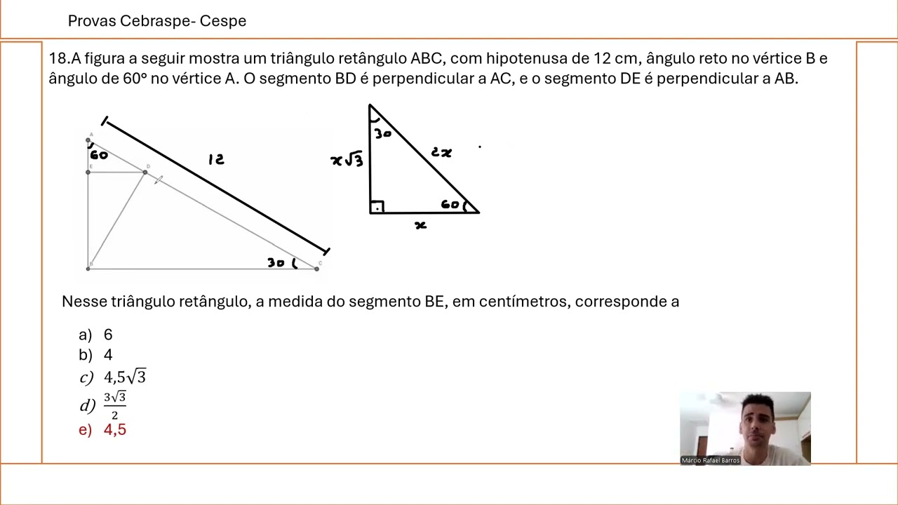 Concurso SEEDU Piauí professor de matemática Questão 18 SEED/Paraná