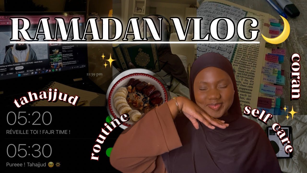 VLOG RAMADAN🌙 : Routine, self care, spiritualité, jeu concours, tarawih & bien-être 💛 | IAMDALOBA 🤍