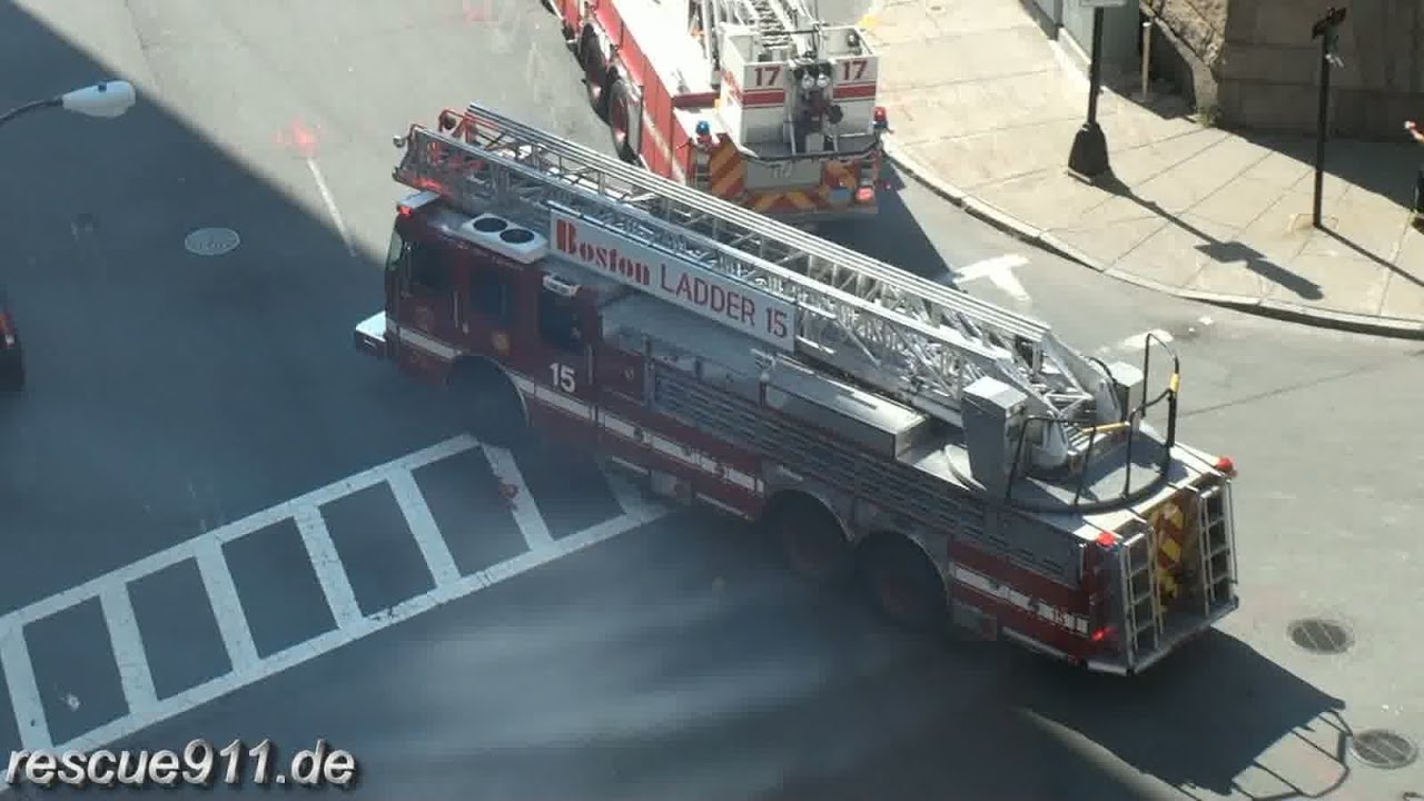 Engine 7 + Ladder 17 + Ladder 15 Boston Fire Department