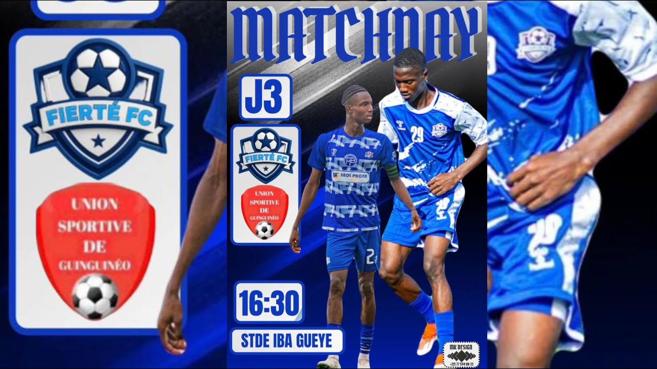 EN DIRECT STADE IBA GUEYE DE MBACKE 3EM JOURNÉE NATIONAL 2 FIERTÉ FC DE MBACKE  VS UNIO SPORTIVE ..