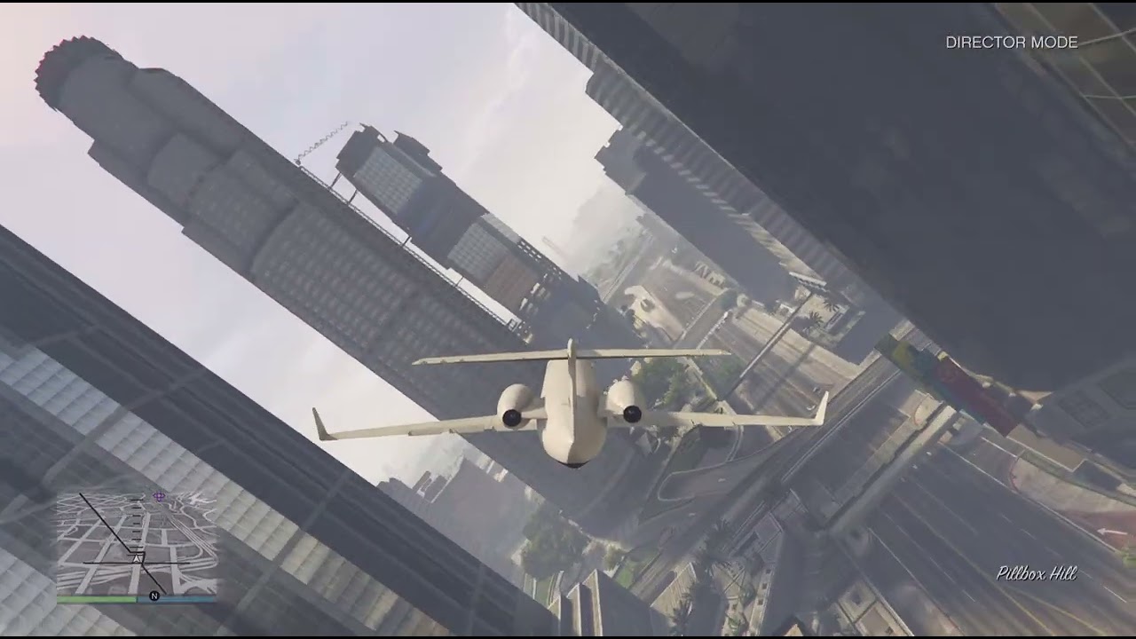 GTA 5 CRAZY PILOT CRASHED ON CITY WITH AIRPLANE ✈️😂😂😂🧨