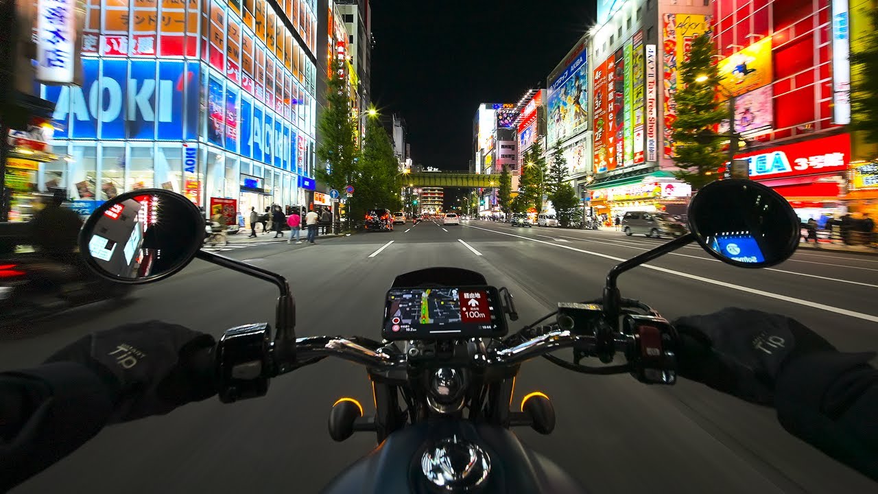 Tokyo Night Ride - Honda GB350 - 4K HDR