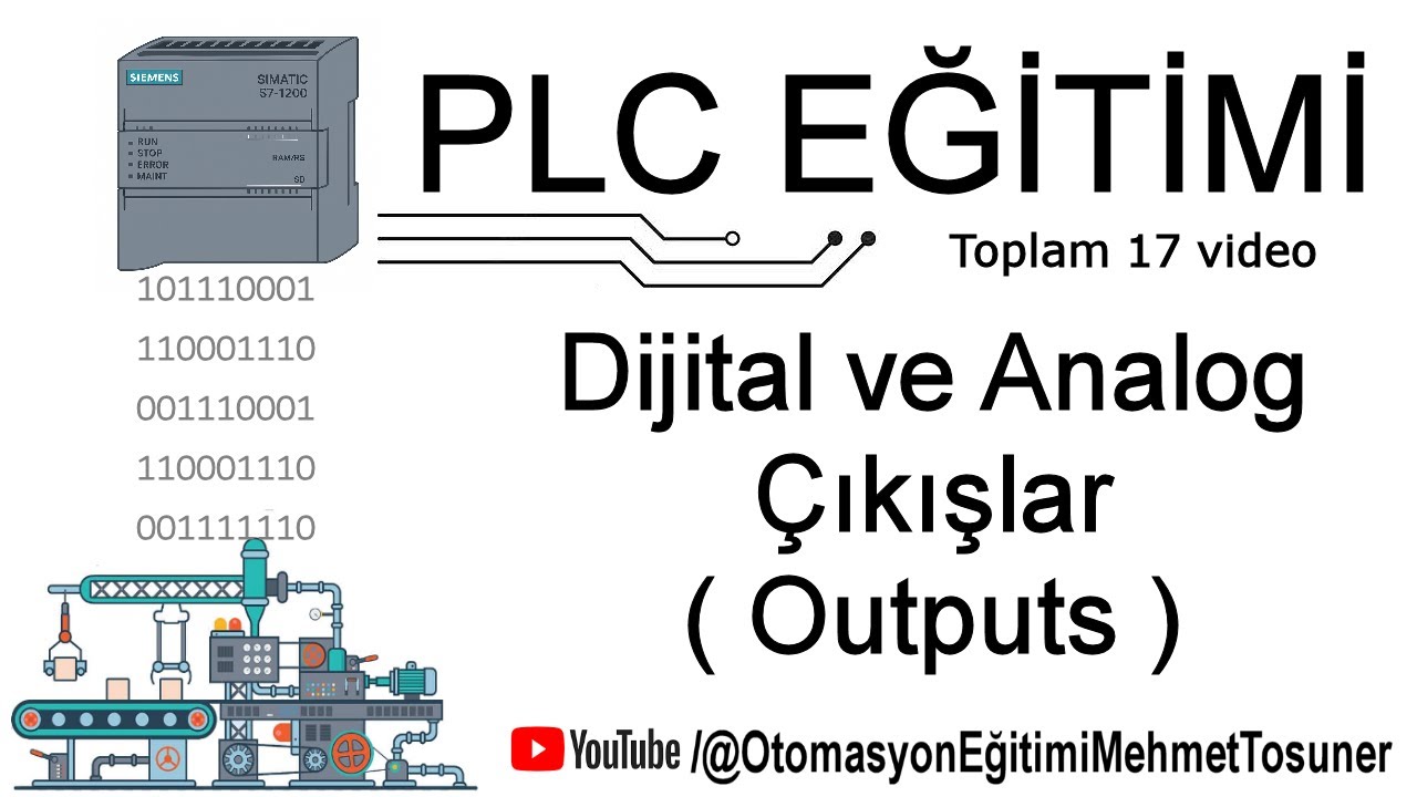 PLC - Dijital ve Analog Çıkışlar (Outputs ) #elektrik #otomasyon #plc #tiaportal #s71200 #s71500