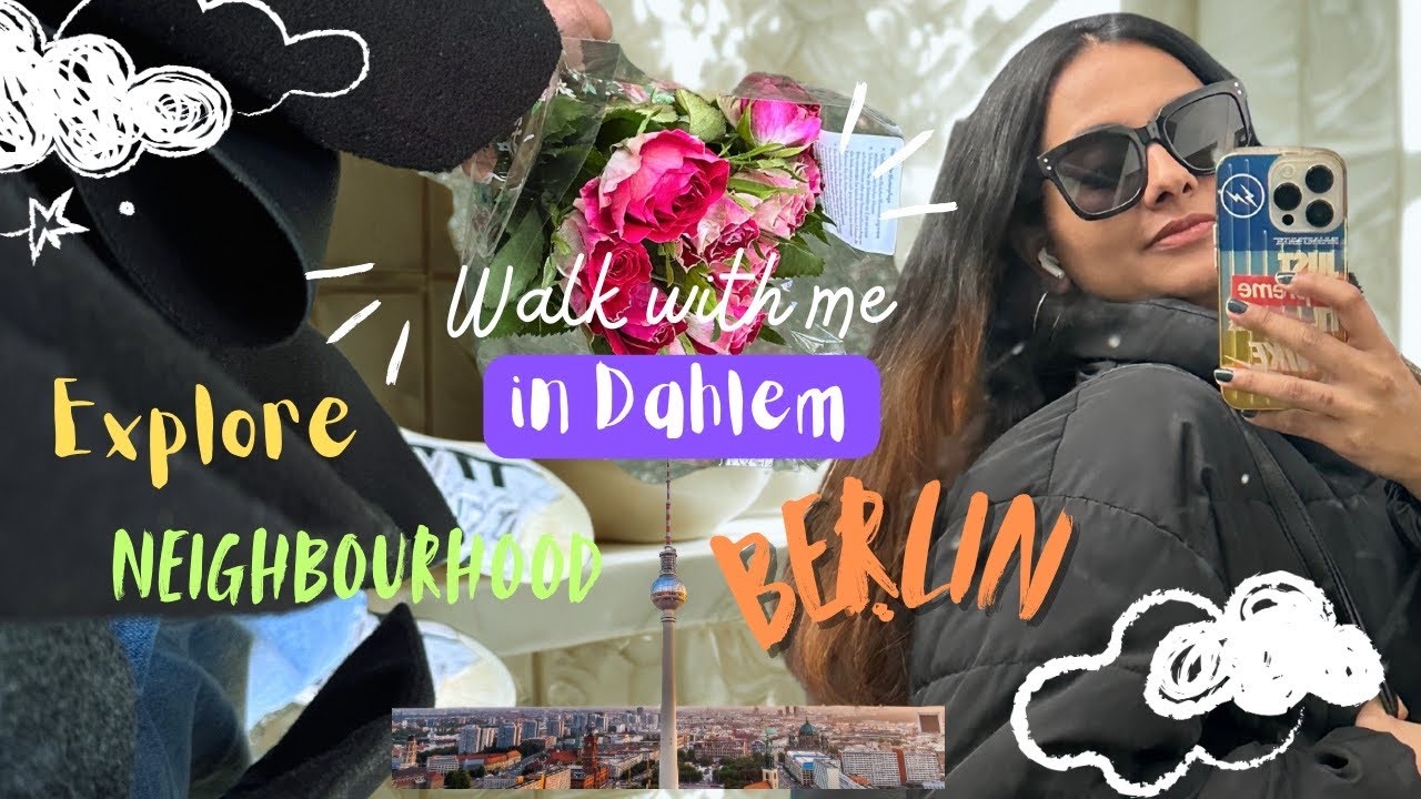 A Calm Evening in Berlin 🍃| Dahlem&rsquo;s Streets and Park- Vlog#2 🕊️ #berlin #streets #evening  #sunset
