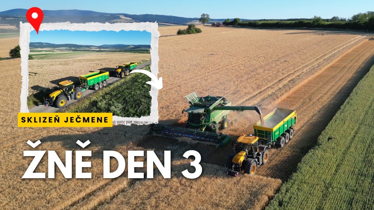 Žně Den 3: Bitva vrcholí, prach a ocel ovládají pole || John Deere s770i | barley HARVEST