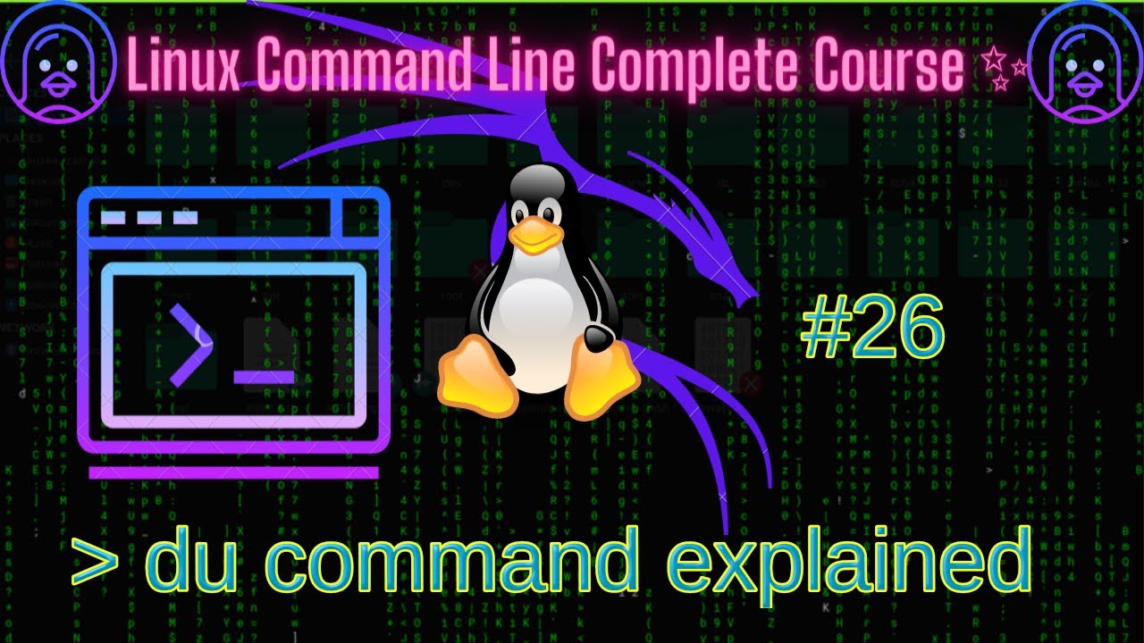 du command explained   // Master Linux Command line #26 #linux