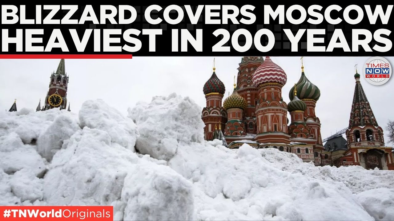 MOSCOW SNOW MAYHEM: Records Heaviest Snowfall In Over 200 Years | World News