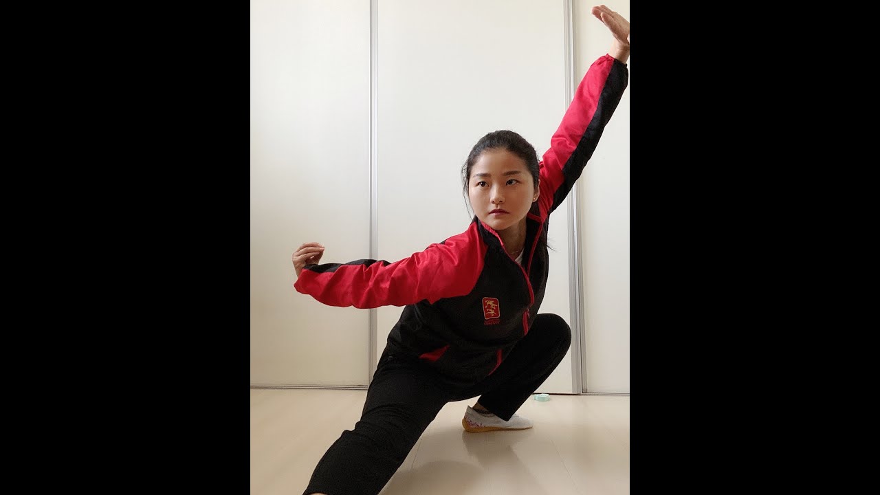 Wushu Kung Fu en casa día 20 pubu postura