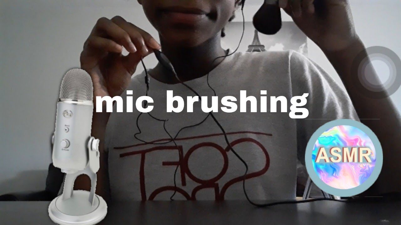 asmr mic brushing and scratching whispering|asmr han han|