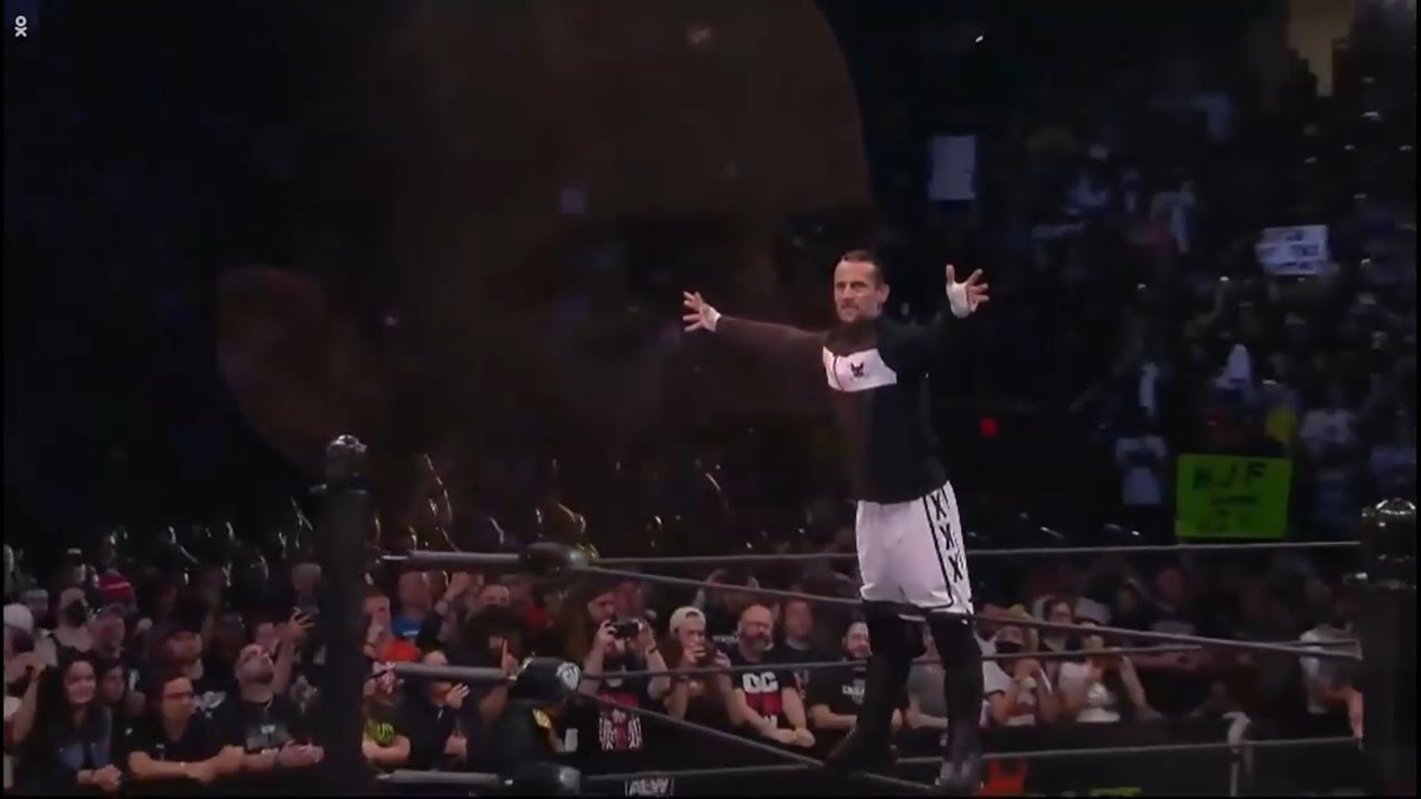 CM Punk &ldquo;Miseria Cantare&rdquo; entrance at AEW Revolution 2022