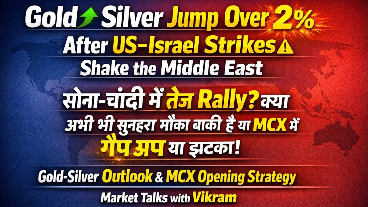 Silver Gap Up or Gap-Down? Gold Silver में बड़ी हलचल! Middle East तनाव, Oil Supply Risk, MCX Opening