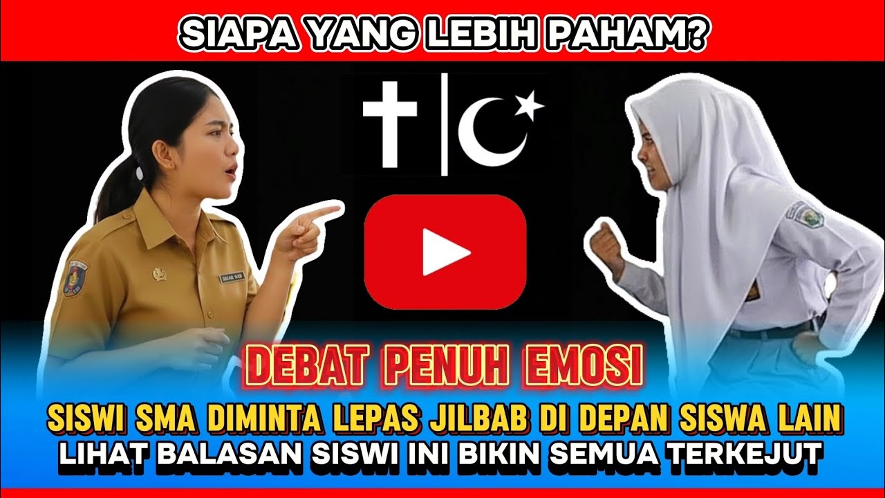 VIRAL‼️ SISWI MU$L'IM SMA PERMALUKAN GURU KR1ST'EN LEWAT DEBAT 