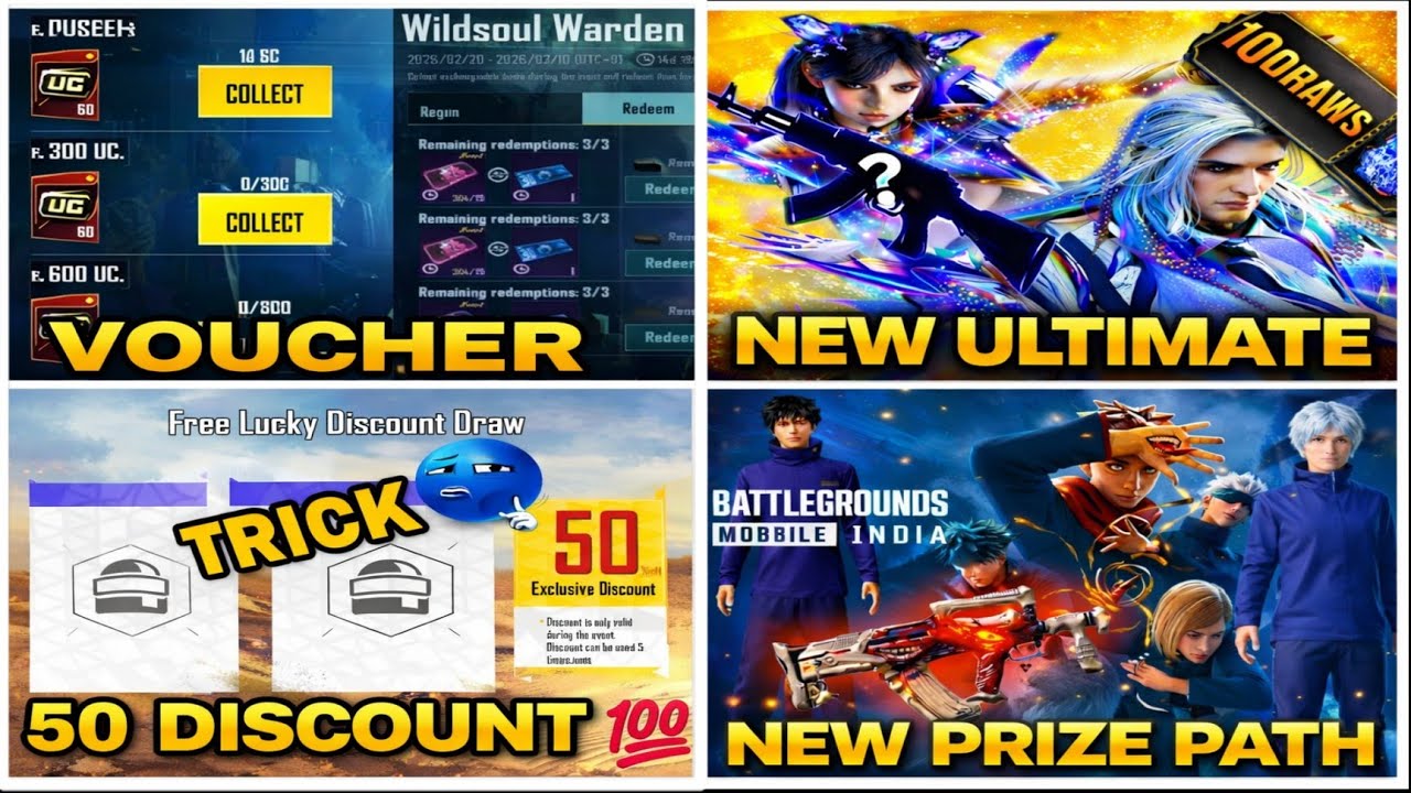 🔴 BGMI NEXT MYTHIC FORGE 50 DISCOUNT TRICK  PREODER AND VOUCHER AN DUC UP EVANT BGMI PRIZE PATH  👍