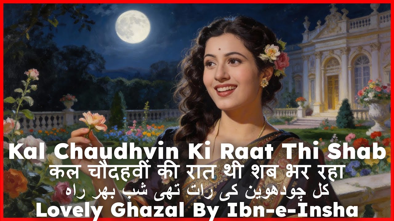 Kal Chaudhvin Ki Raat Thi • Heartfelt Qawwali • Ibn-e-Insha • कल चौदहवीं की रात  • کل چودھویں کی