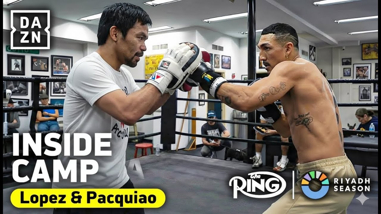 ​LEAKED FOOTAGE: Pacquiao and Teofimo Lopez Training
