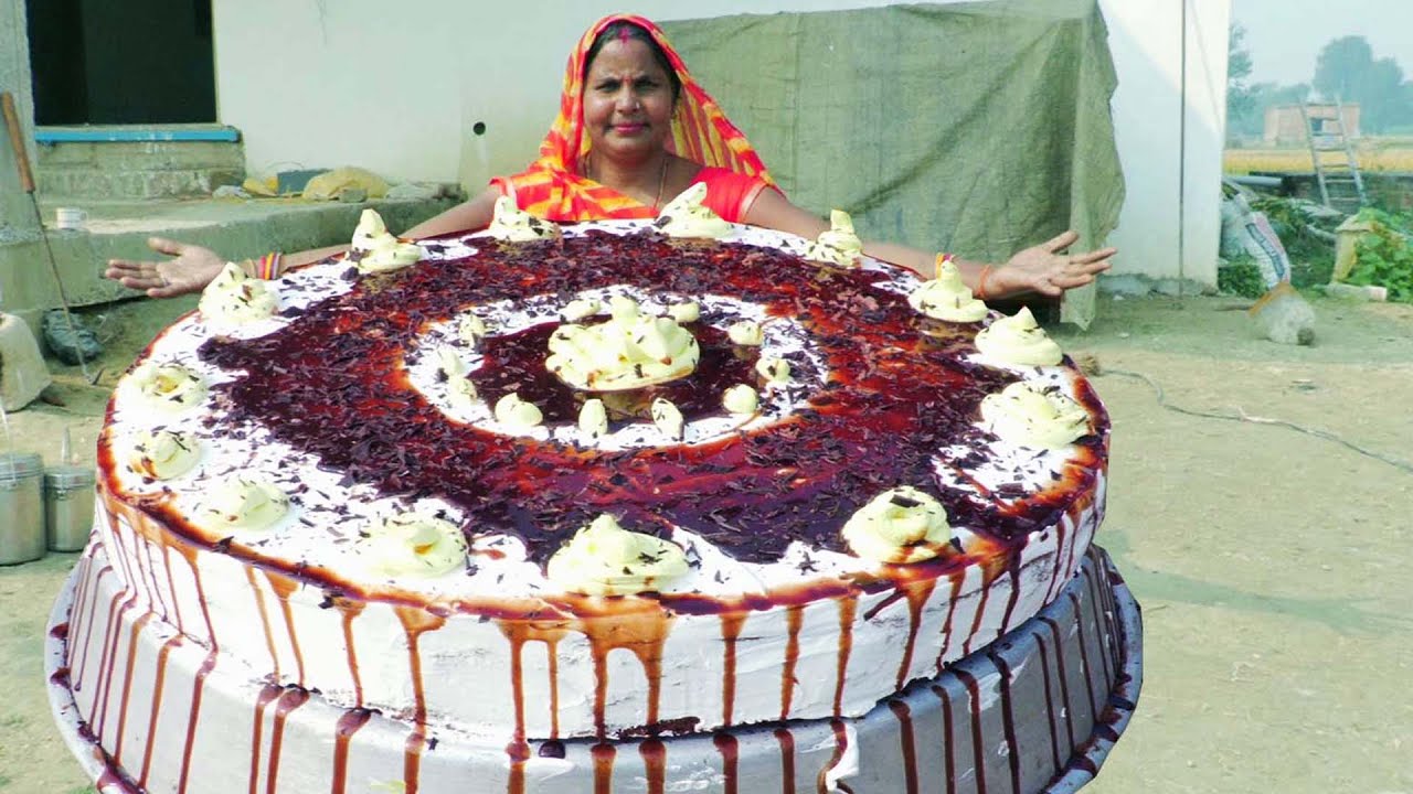 Biggest Cake recipe ||बिना अंडा,बिना ओवन के बिस्किट से बनाएं टेस्टी चॉकलेटी केक ||decorative cake