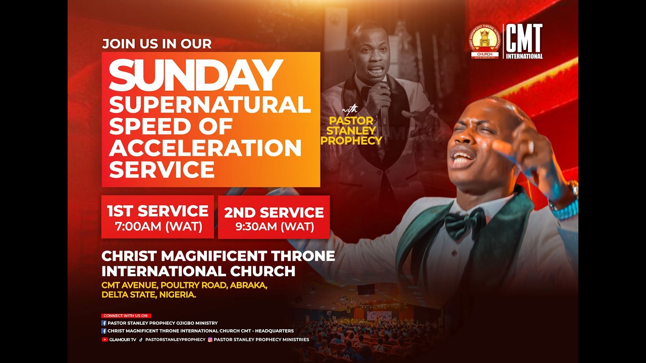 SUPERNATURAL SPEED OF ACCELERATION SUNDAY SERVICE WITH PASTOR STANLEY  (2ND SERVICE) 15TH FEB 2026