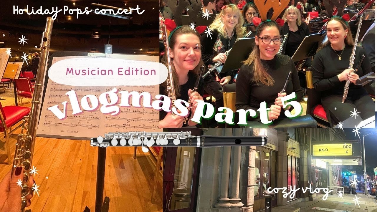 Влог о концерте Holiday Pops Orchestra 🎄 | Кэтифлейта, влоги 2024, часть 5