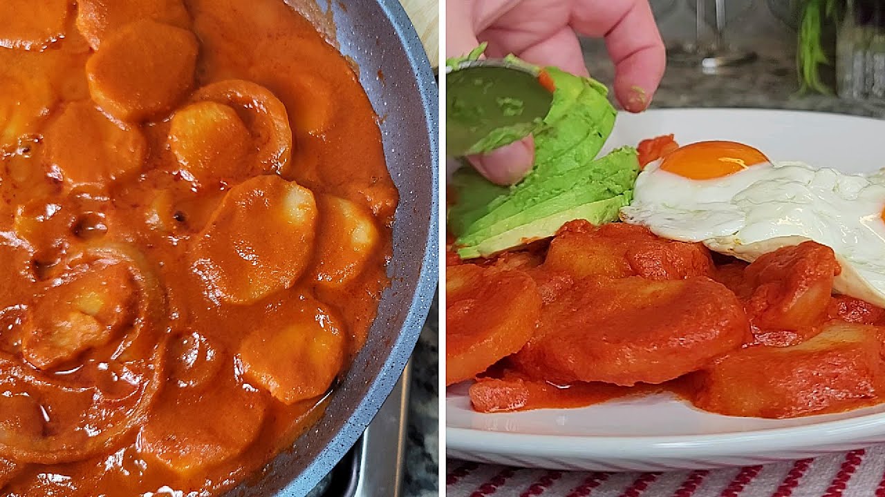 POTATOES IN SALSA | Papas En Salsa | Mexican Style Salsa Potatoes