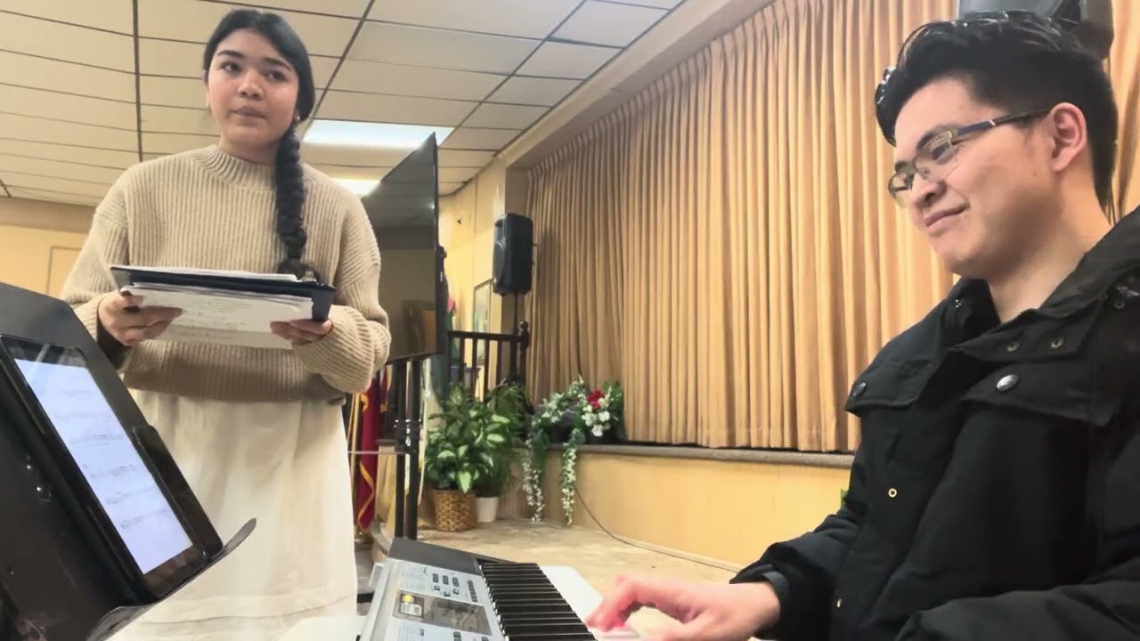 The Lord is my shepherd (Responsorial Psalm) cover - Lily and Christian ESNJ
